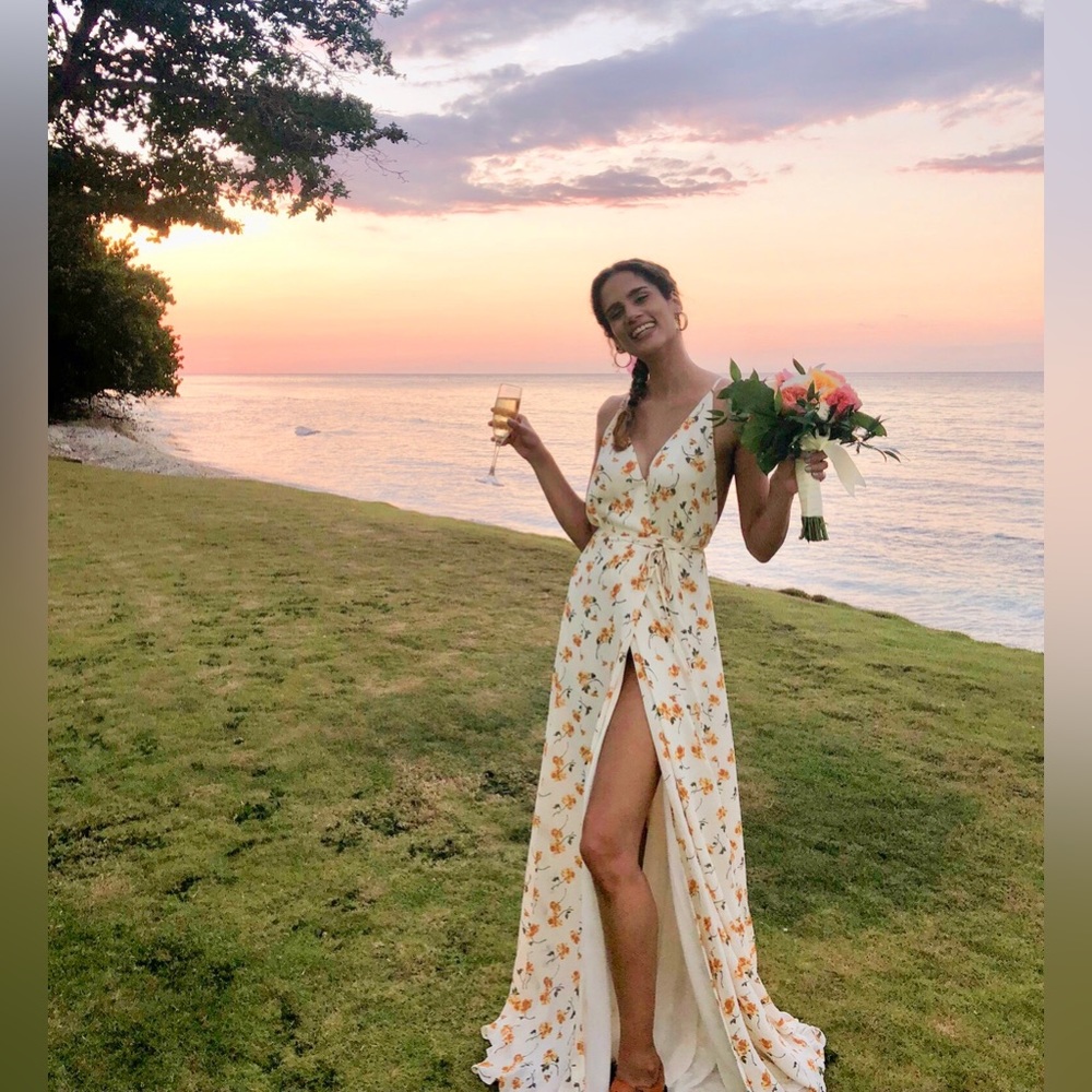 Flowery Reformation dress